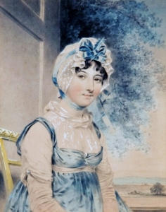 A portrait of Anglo-Irish author Maria Edgeworth from 1807.